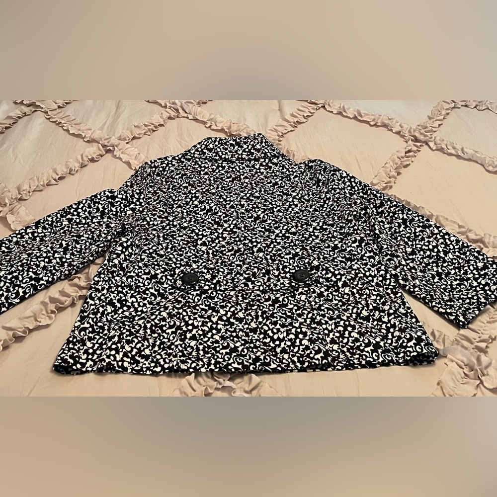 Elementz/Women’s  vintage 3/4 sleeve, black&white jacket, S - Picture 2 of 6